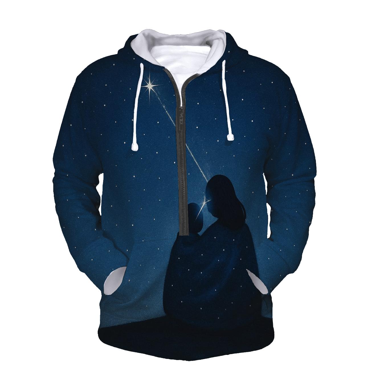 Her Quiet North Star lightweight hoodies