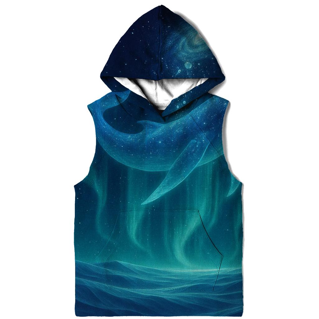 Aurora Whale Over Crystal Dunes designer hoodies