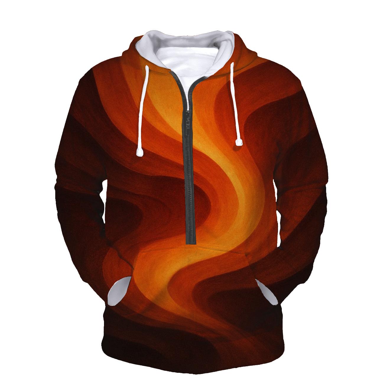 Molten Canyon Flow designer hoodies