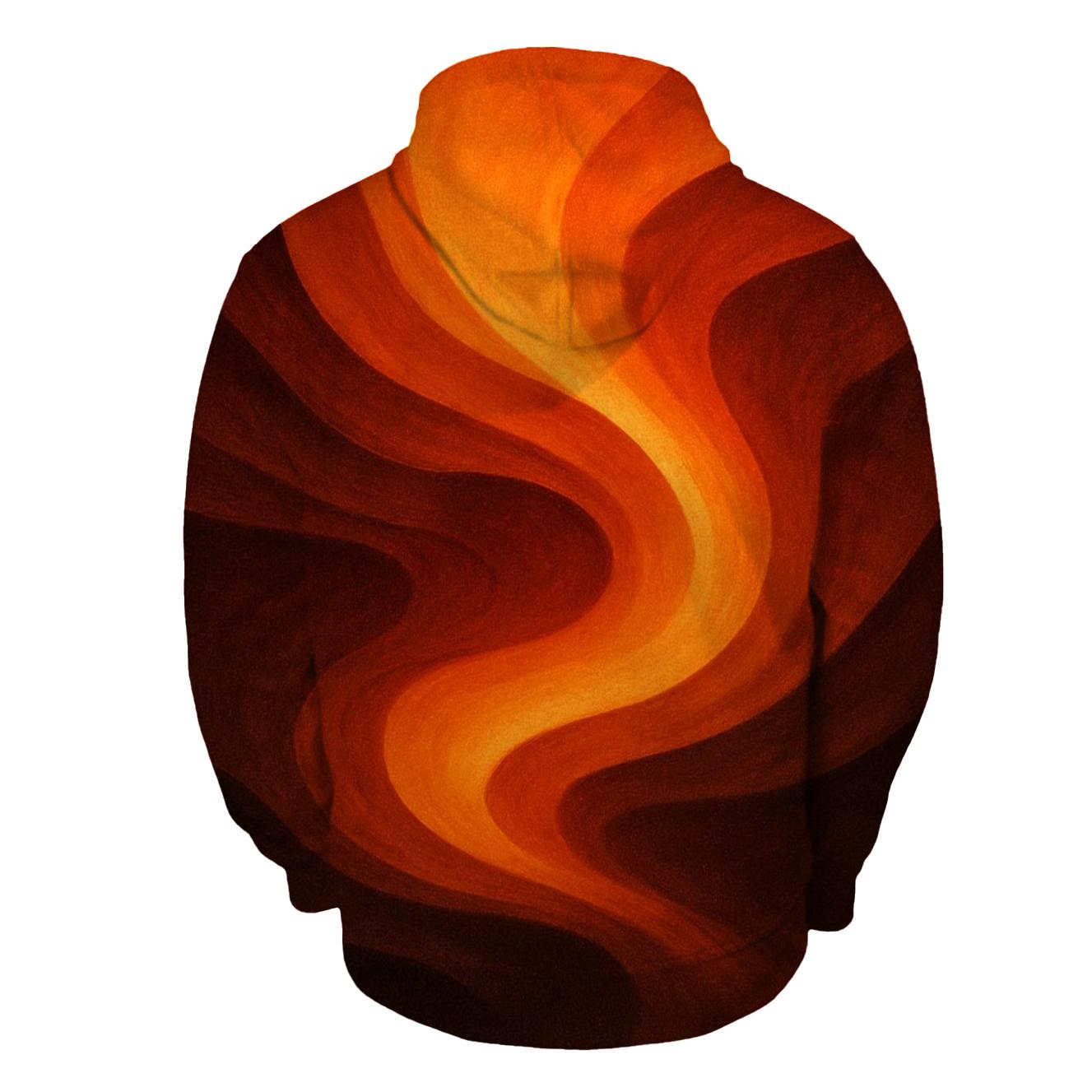 Molten Canyon Flow designer hoodies