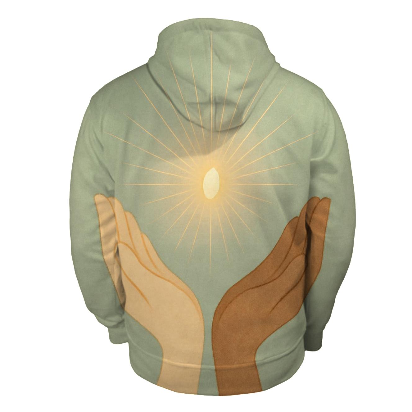 Open Hands Seed Of Light custom hoodies