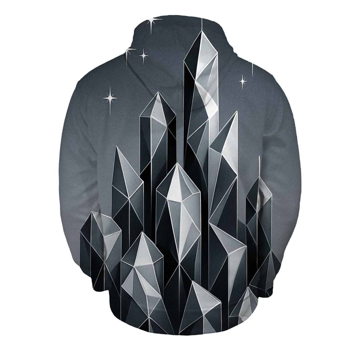 Charcoal Facet Skyline hoodie designs