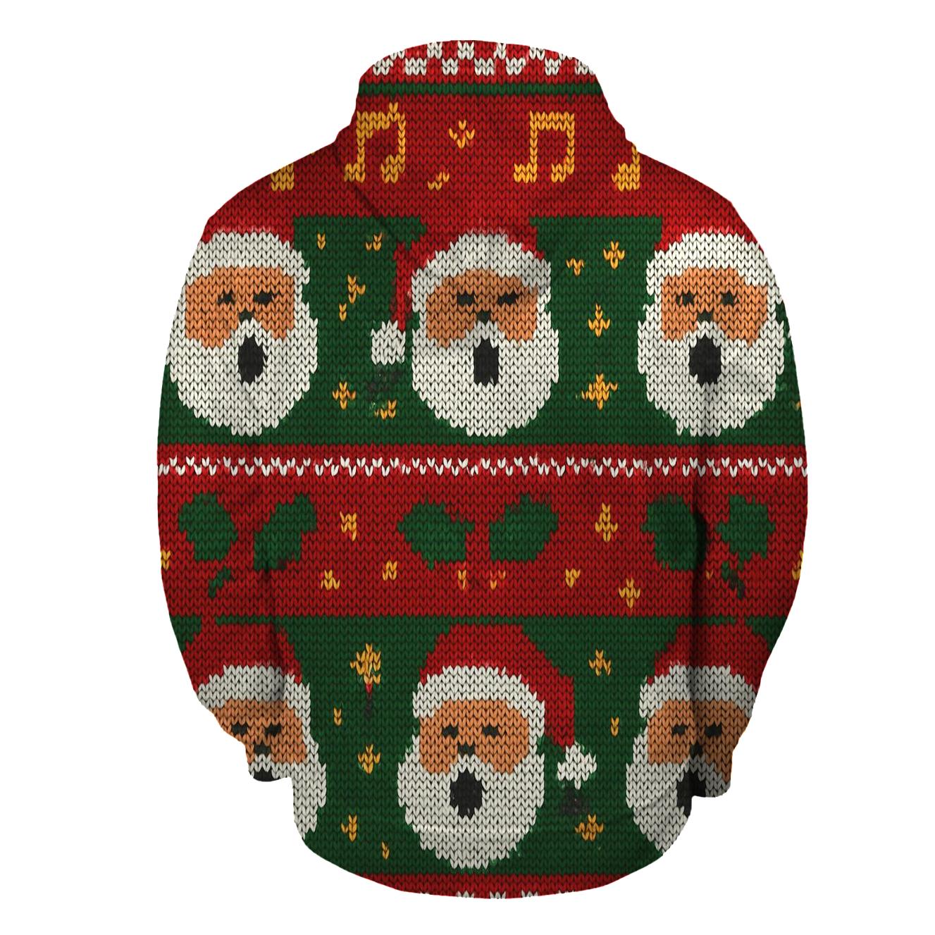 Carol Choir Santa Sweater Bands Design lightweight hoodies