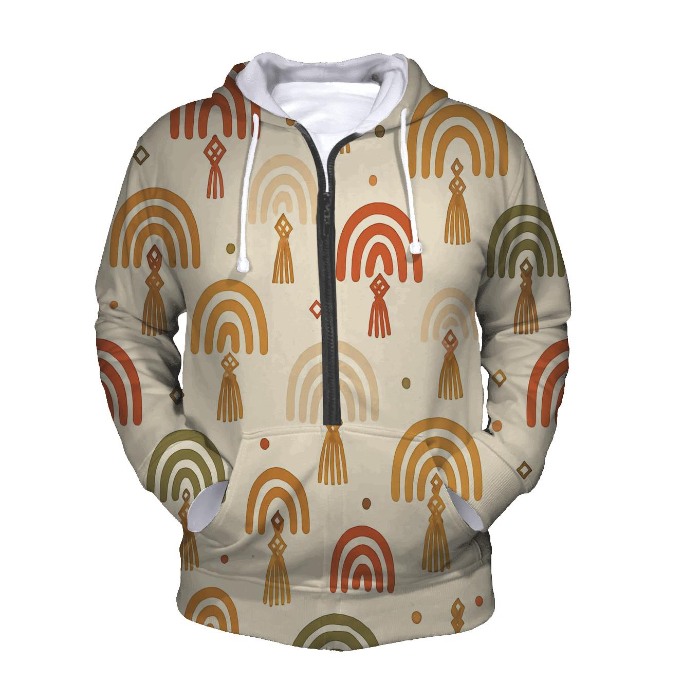 Bohemian Macrame Arches heavyweight hoodies