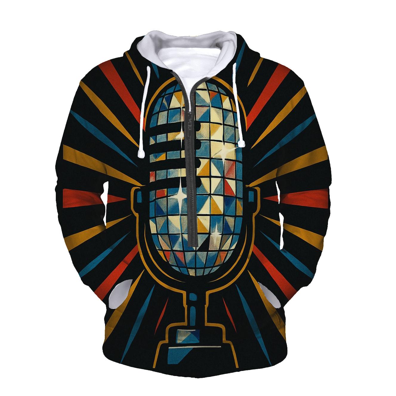 Disco Prism Microphone designer hoodies