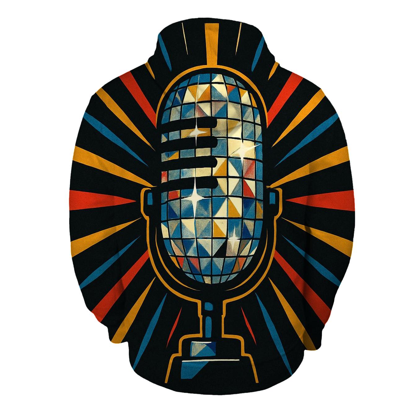 Disco Prism Microphone designer hoodies