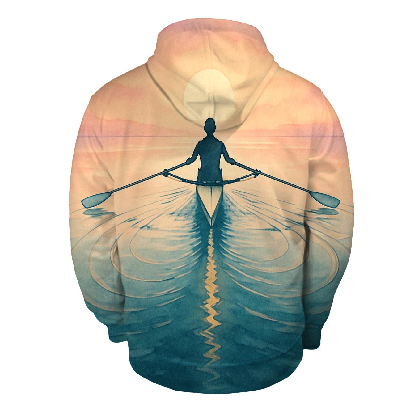 Coastal Rowing Sunrise Rhythm hoodies fashion