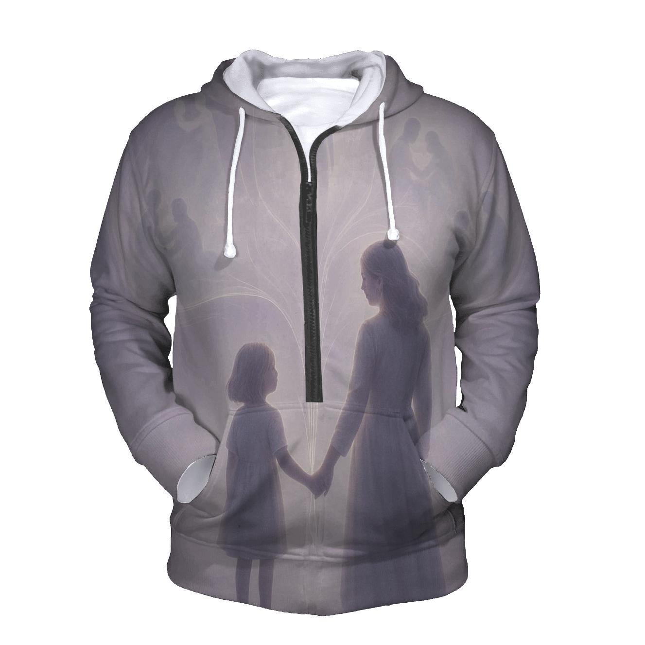 Threads Of Light Between Generations graphic hoodies