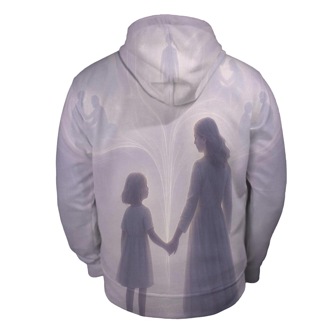 Threads Of Light Between Generations graphic hoodies