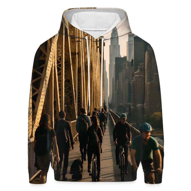 Queensboro Bridge Rush With Midtown Beyond graphic hoodies