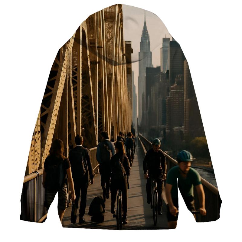 Queensboro Bridge Rush With Midtown Beyond graphic hoodies