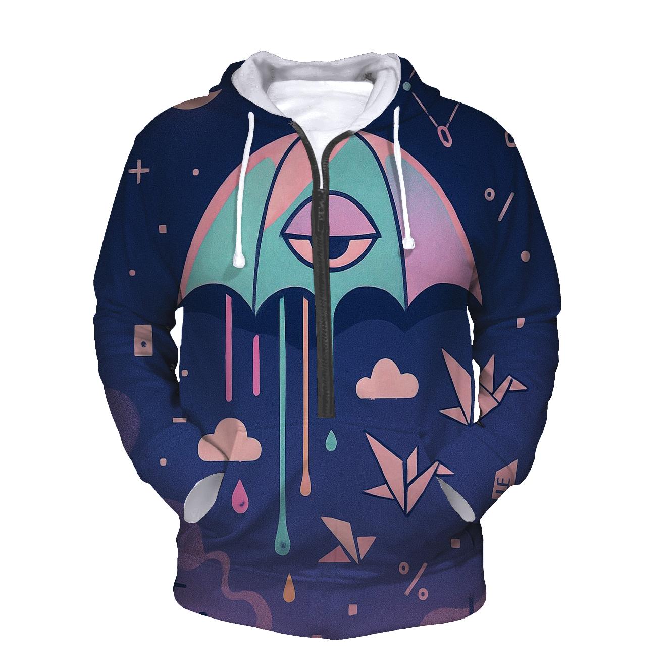 The Umbrella That Forgot Rain printed hoodies