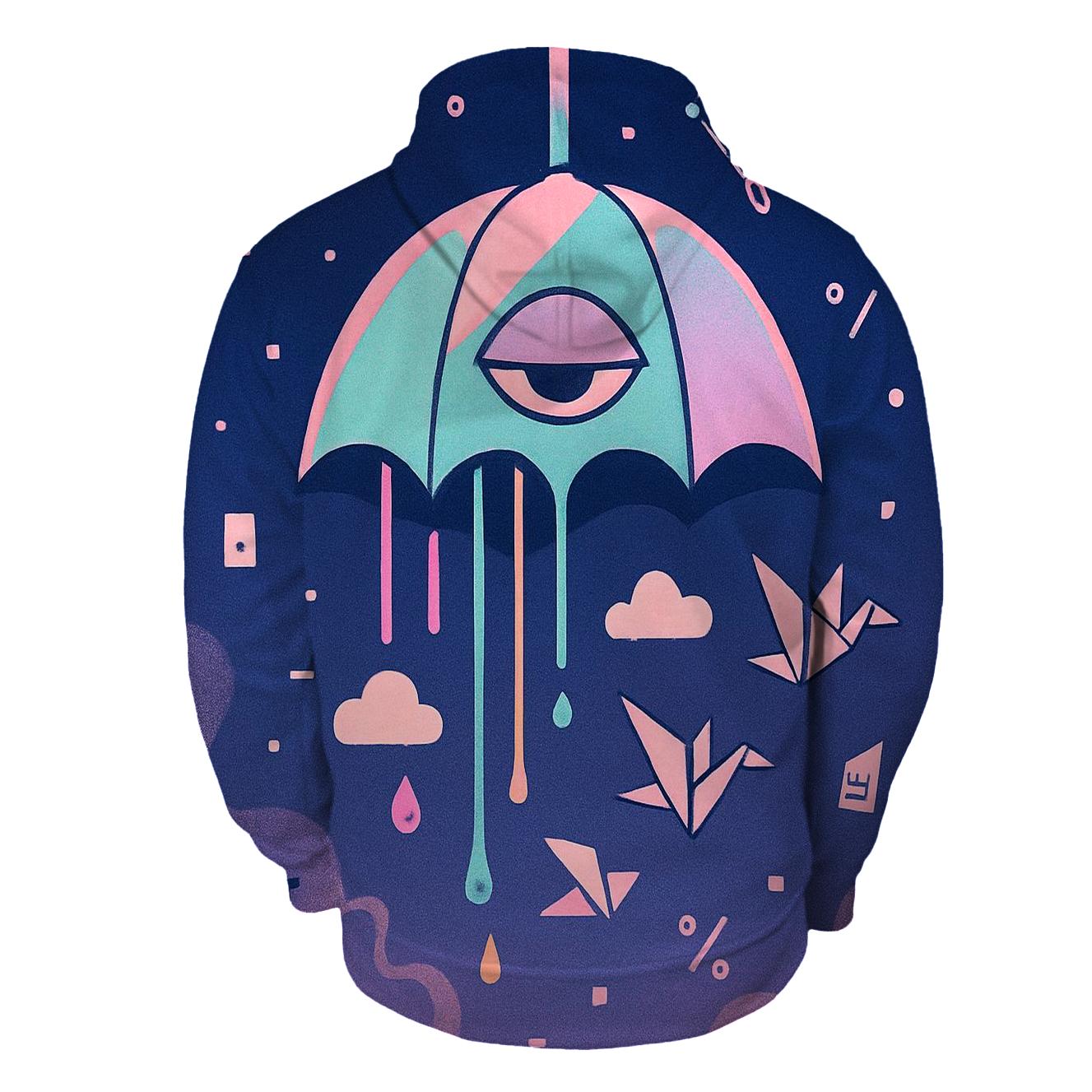 The Umbrella That Forgot Rain printed hoodies