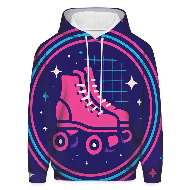 Neon Roller Rink Constellation custom hoodies