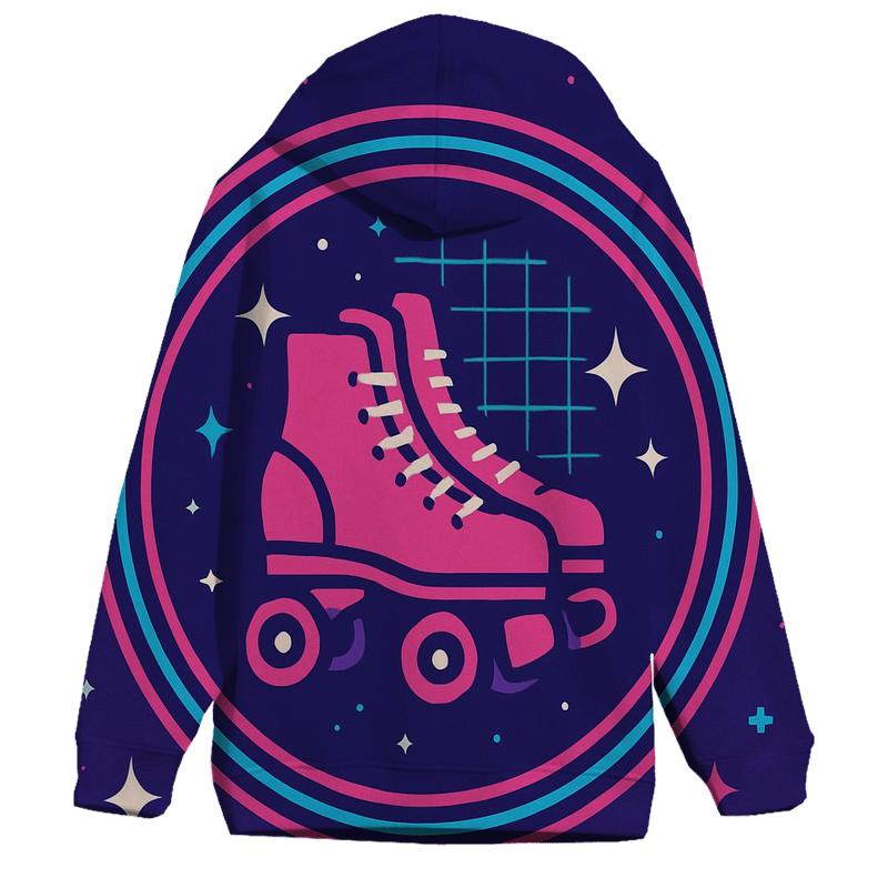 Neon Roller Rink Constellation custom hoodies