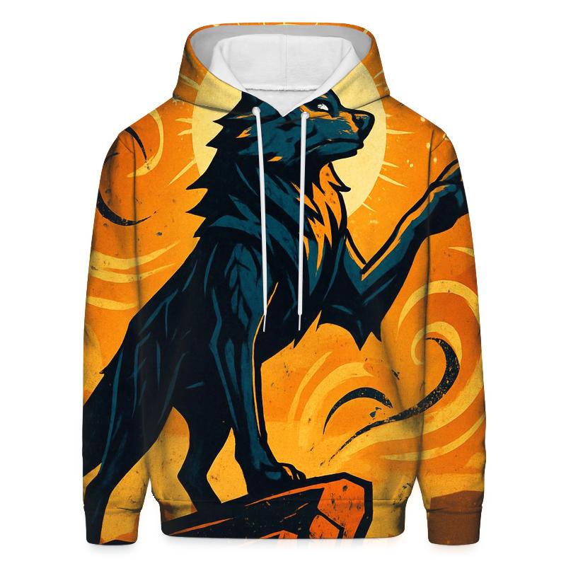 Saffron Storm Wolf Sentinel lightweight hoodies