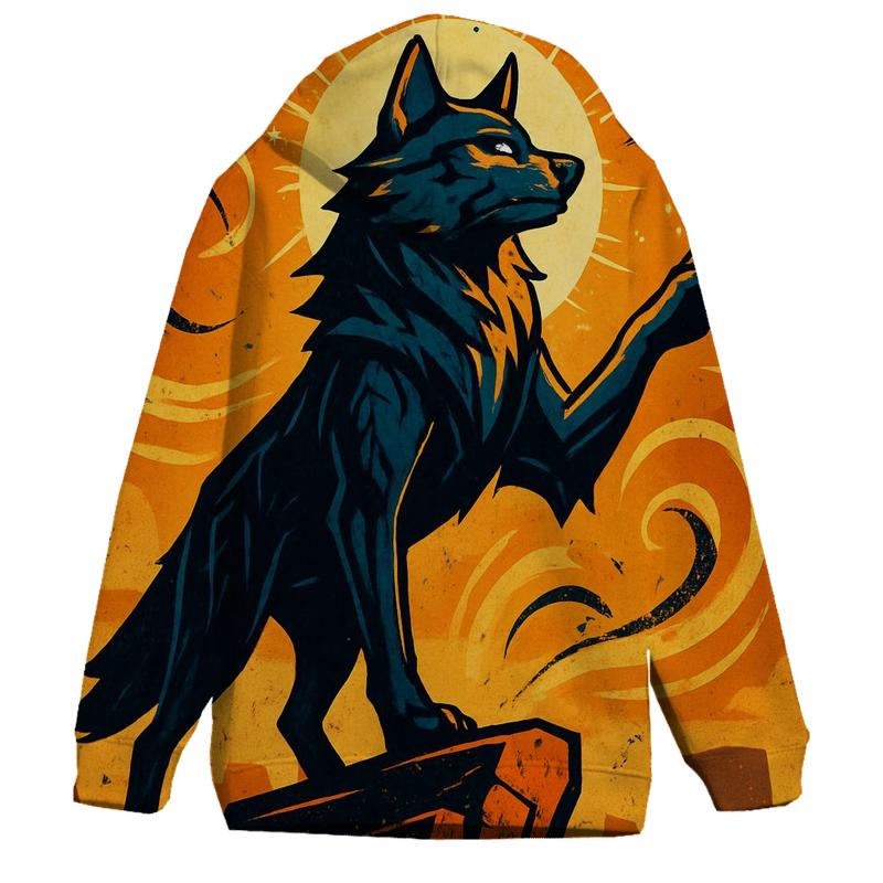 Saffron Storm Wolf Sentinel lightweight hoodies