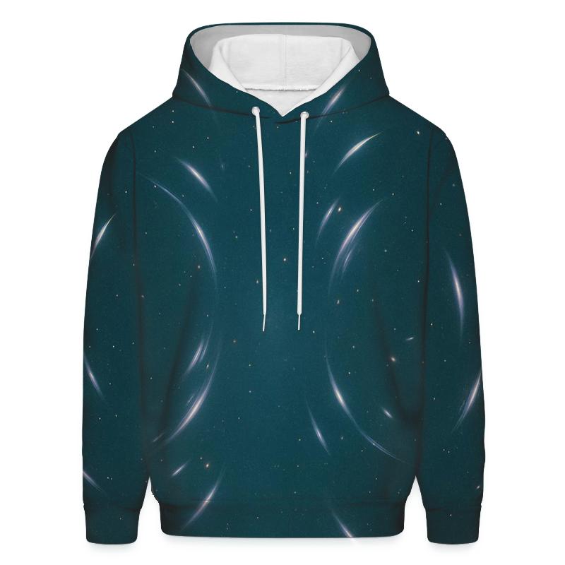 Gravitational Lens Arc Lattice embroidered hoodies