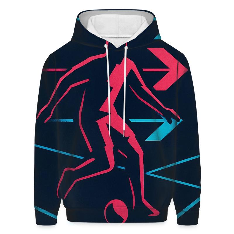 Neon Night Futsal Geometry custom hoodies