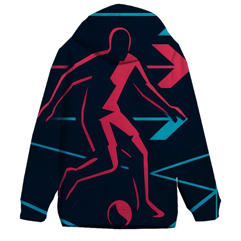 Neon Night Futsal Geometry custom hoodies