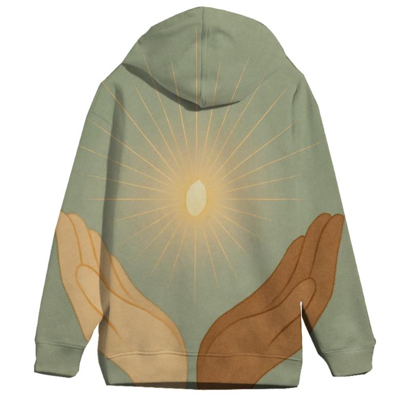 Open Hands Seed Of Light designer hoodies