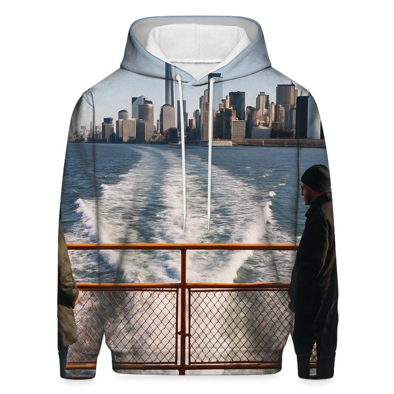 Staten Island Ferry Wake Framing Lower Manhattan hoodie designs