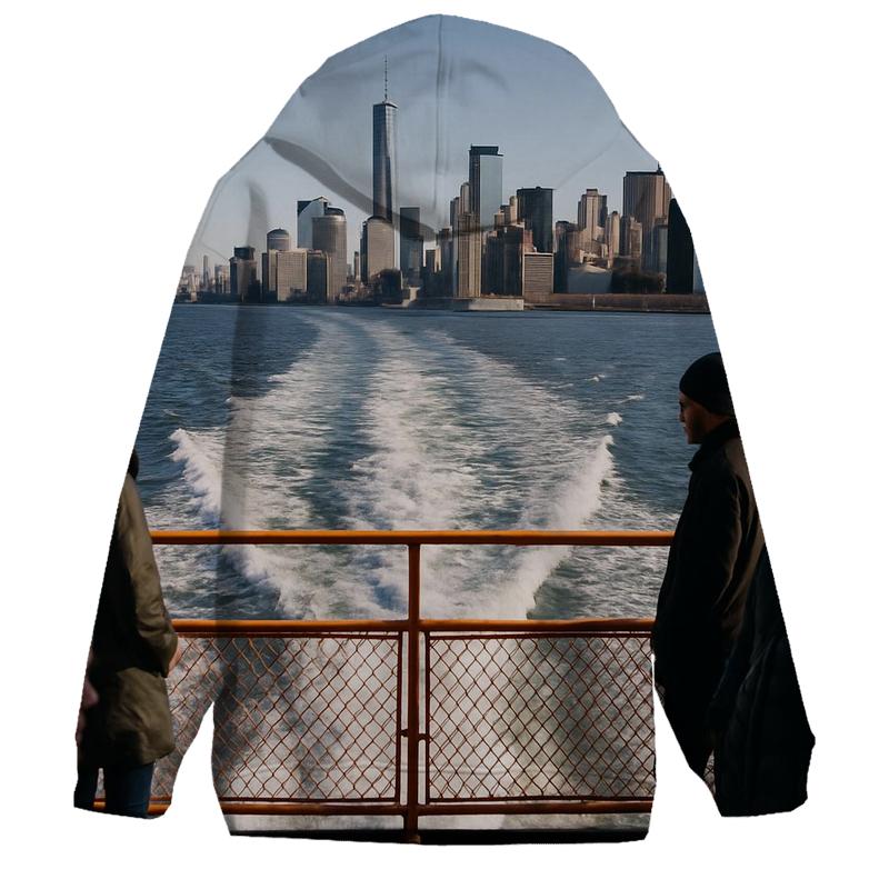 Staten Island Ferry Wake Framing Lower Manhattan hoodie designs