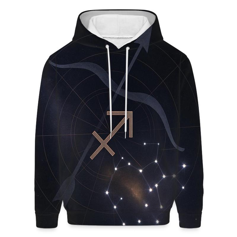 Sagittarius Archer Galactic Compass heavyweight hoodies