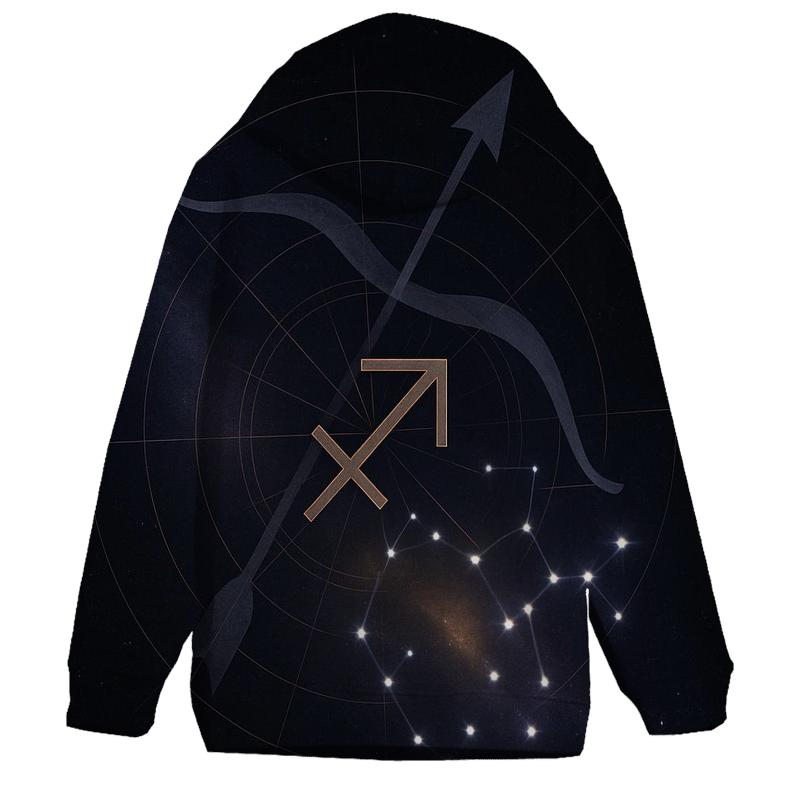 Sagittarius Archer Galactic Compass heavyweight hoodies