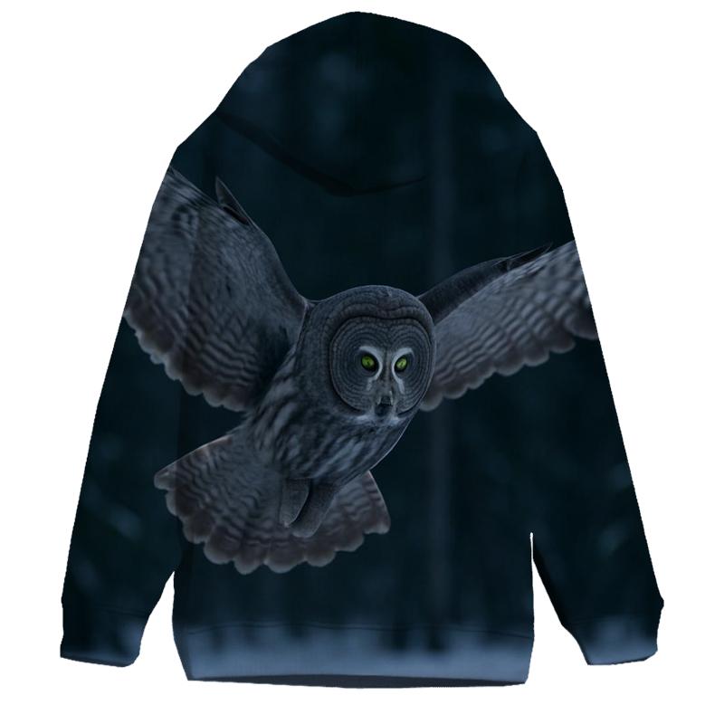 Boreal Stillness Great Gray Owl hoodie styles
