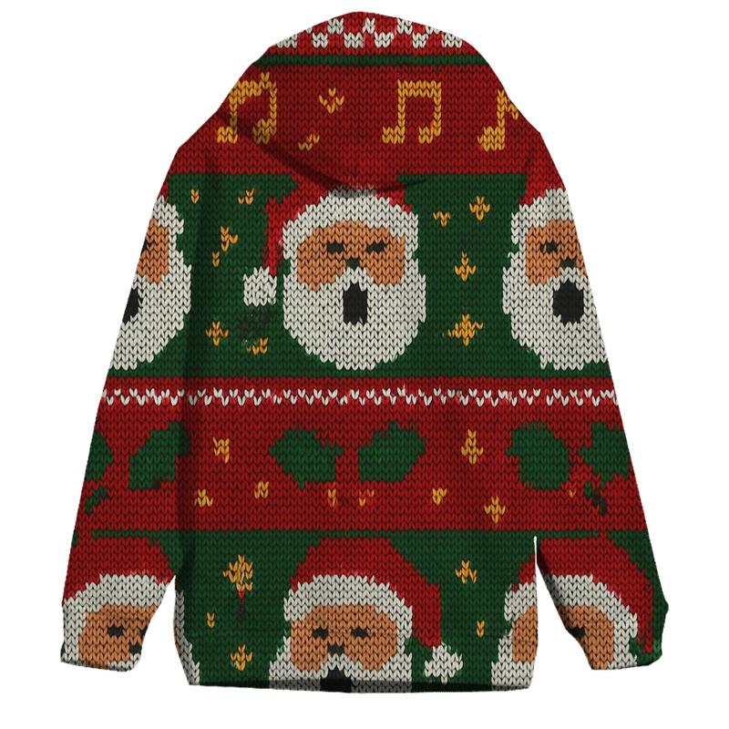 Carol Choir Santa Sweater Bands Design hoodie styles