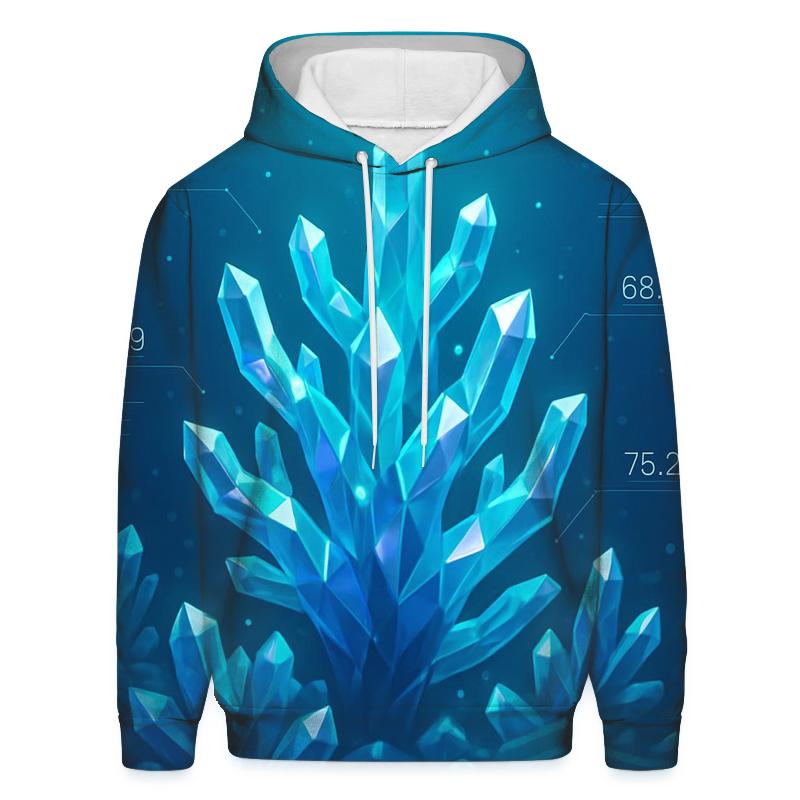 Crystal Reef Data Bloom designer hoodies