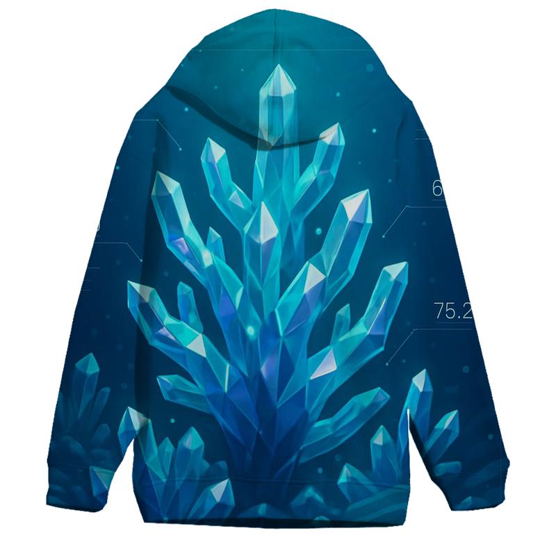 Crystal Reef Data Bloom designer hoodies