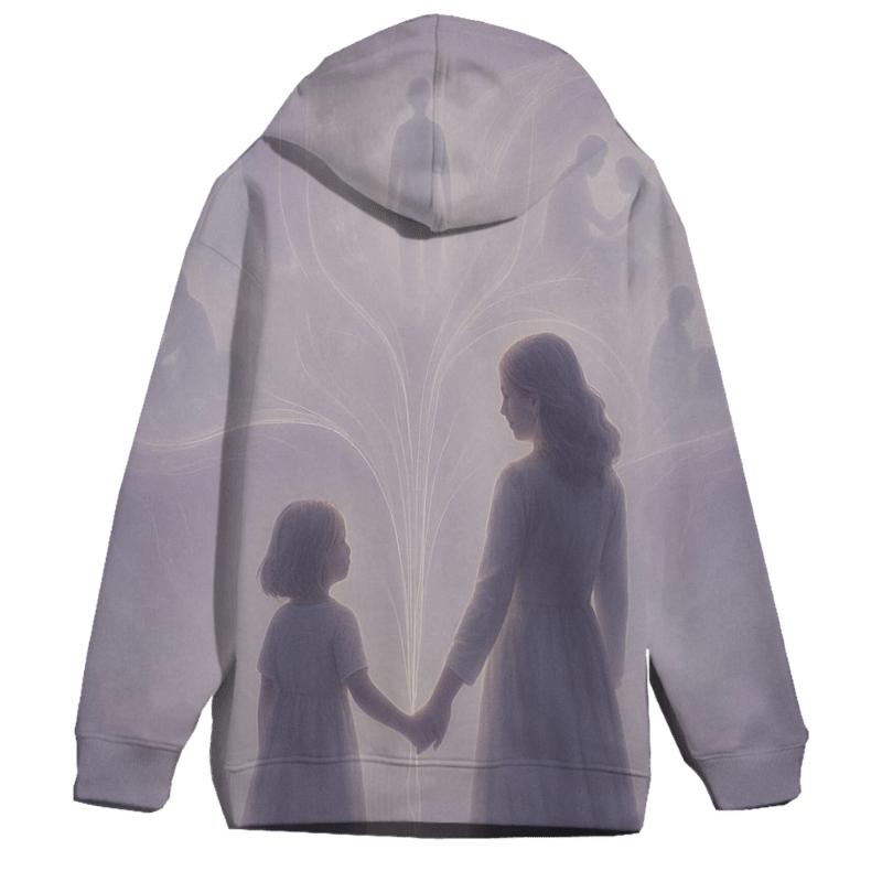 Threads Of Light Between Generations embroidered hoodies