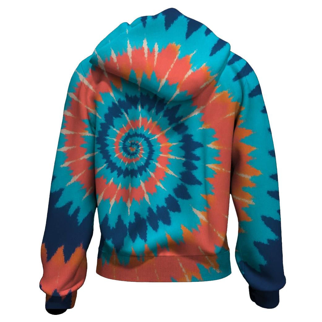 Solar Flare Spiral Overdye Whorl hoodie designs