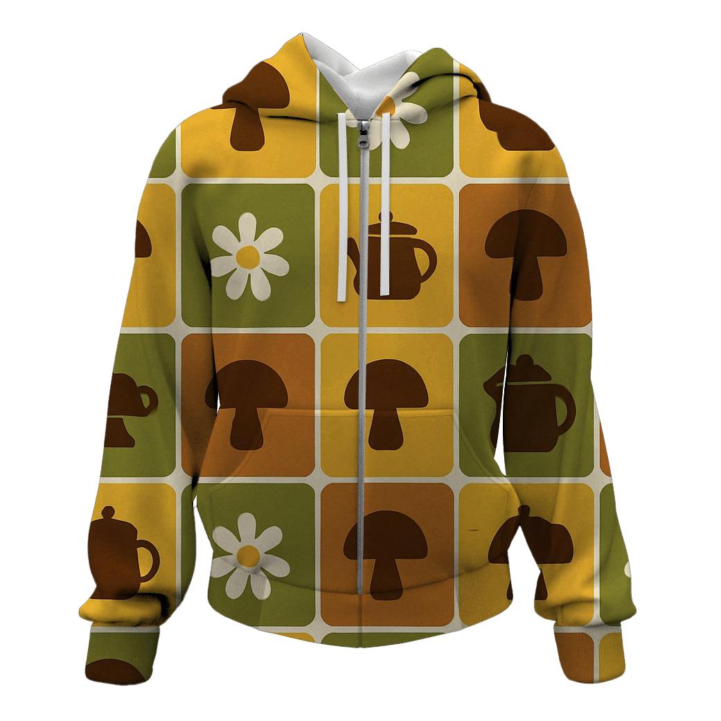Avocado Kitchen Tile Mosaic designer hoodies