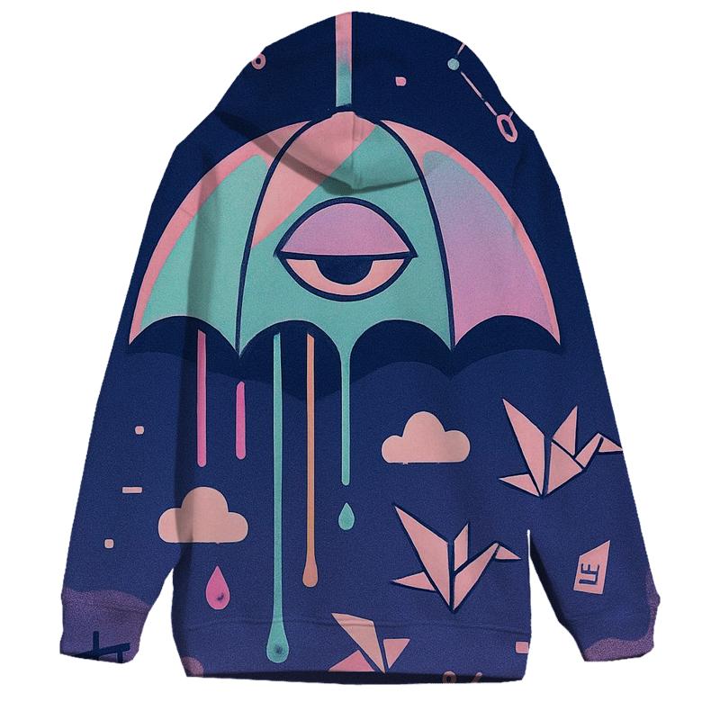The Umbrella That Forgot Rain zip-up hoodies