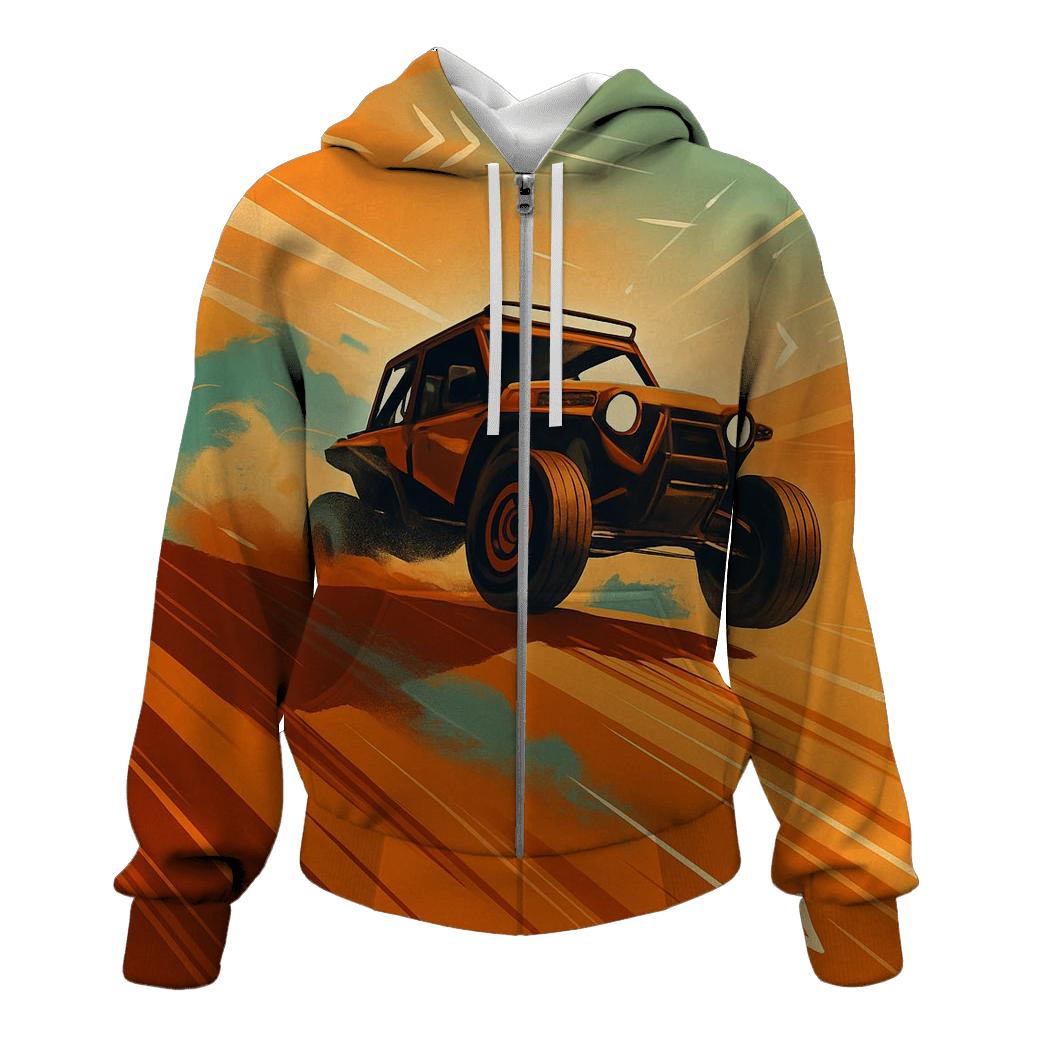 Desert Rally Dune Sprint printed hoodies