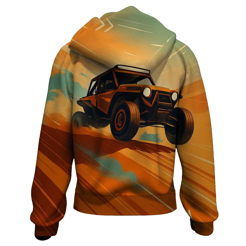 Desert Rally Dune Sprint printed hoodies