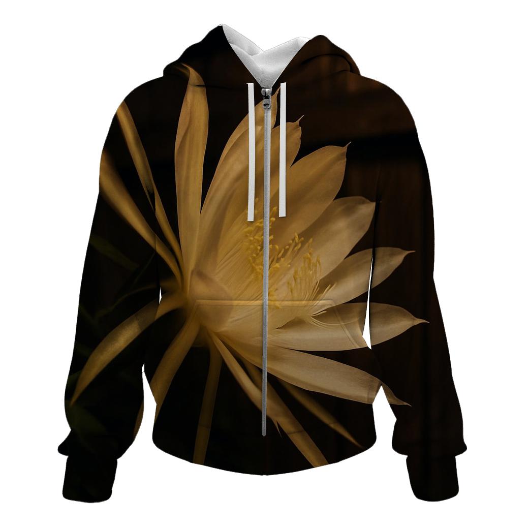 Night Blooming Cereus Opening Under Porch Light hoodie styles