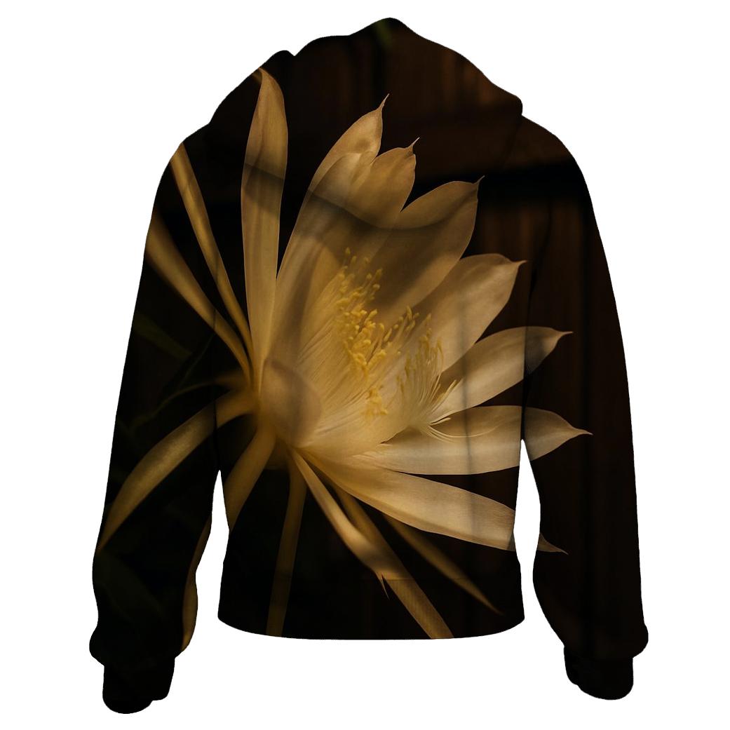 Night Blooming Cereus Opening Under Porch Light hoodie styles