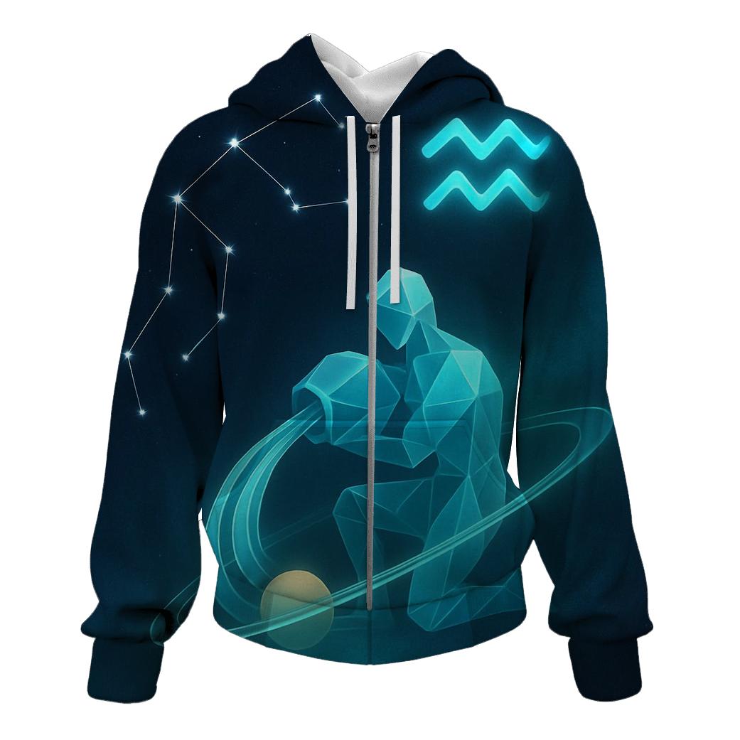 Aquarius Water Bearer Orbit Pour hoodie styles
