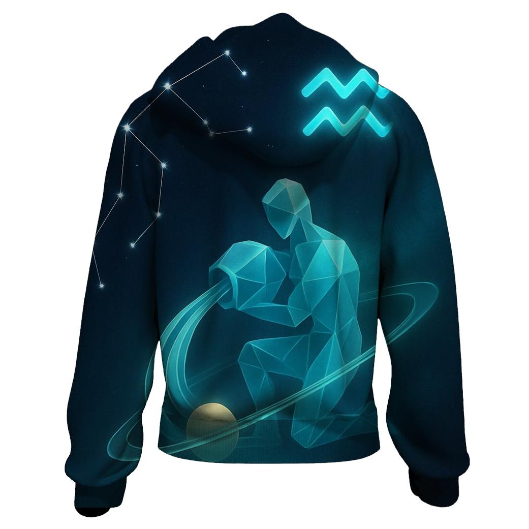 Aquarius Water Bearer Orbit Pour hoodie styles