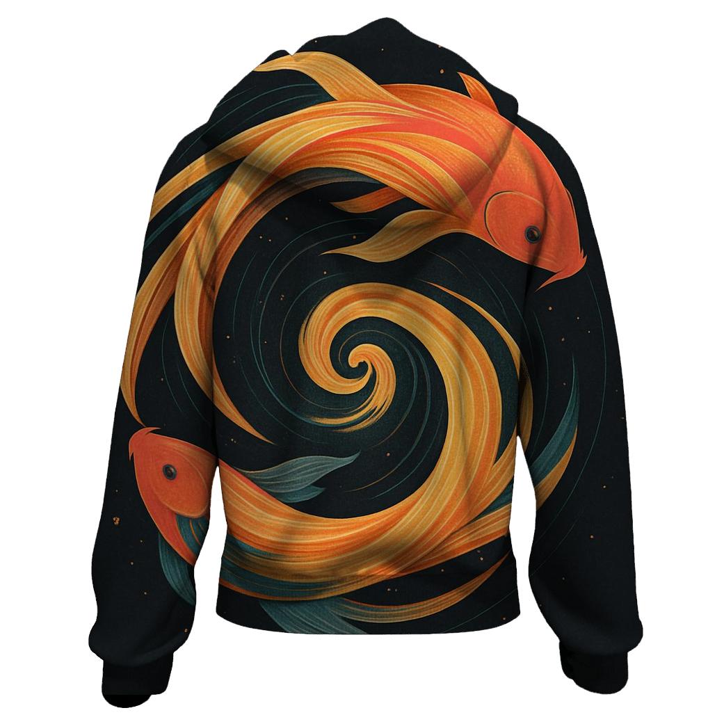 Solar Wind Koi Spiral hoodie styles