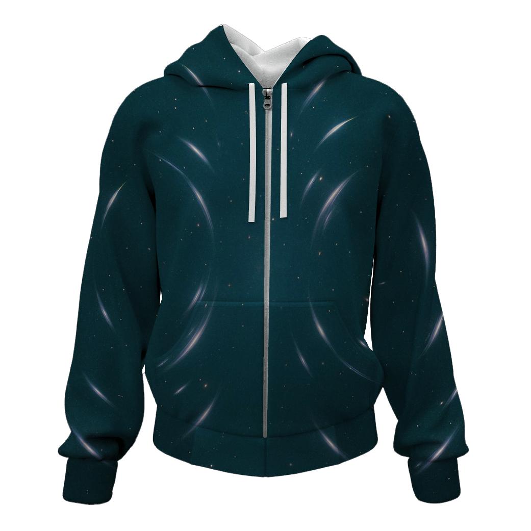 Gravitational Lens Arc Lattice hoodie designs