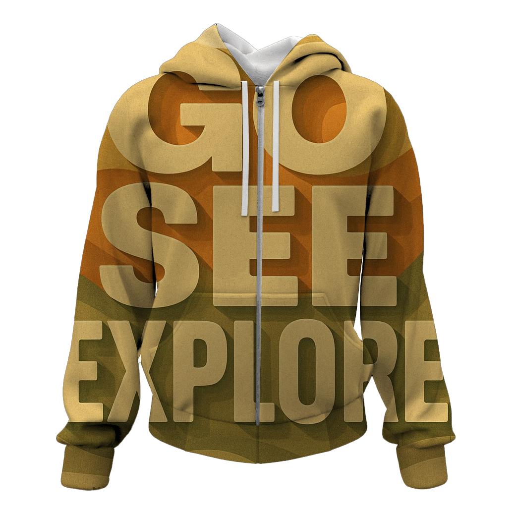 Desert Mirage Typography Atlas hoodies fashion