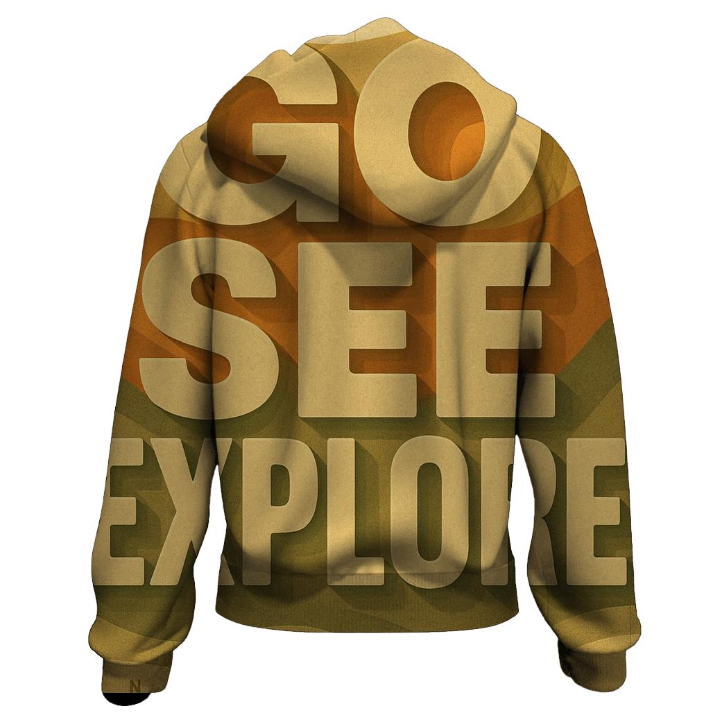 Desert Mirage Typography Atlas hoodies fashion
