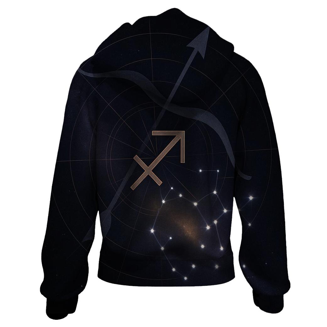 Sagittarius Archer Galactic Compass hoodie styles