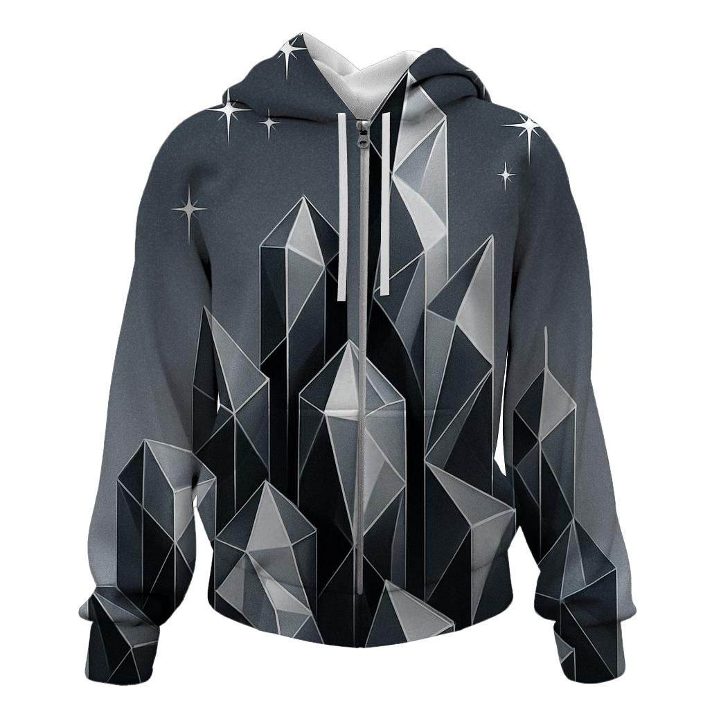 Charcoal Facet Skyline hoodie designs