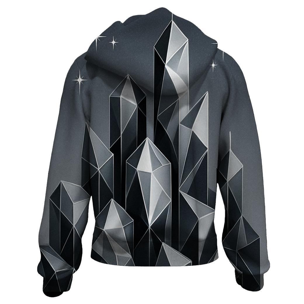 Charcoal Facet Skyline hoodie designs
